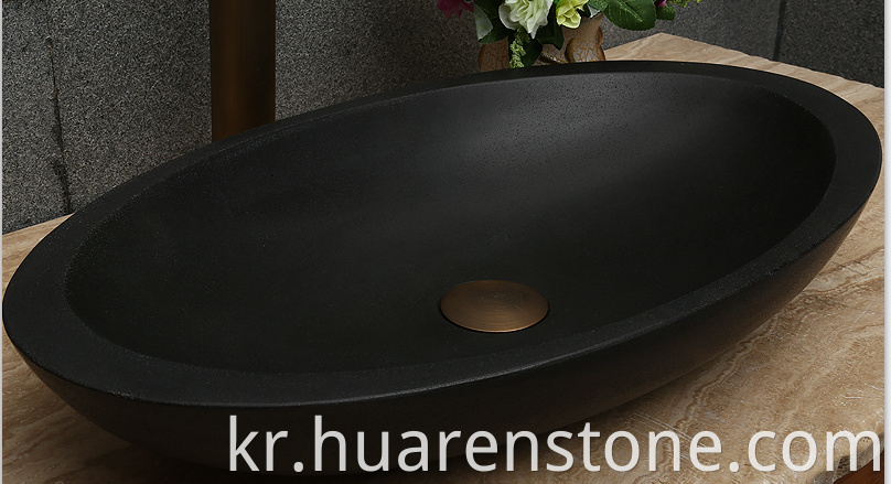 lava stone vessel sink